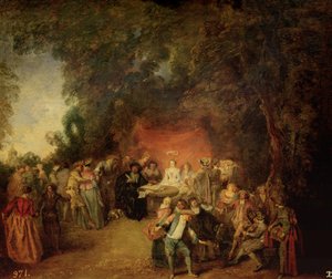 Avioliittosopimus, n. 1712-1313 tekijältä Jean Antoine Watteau